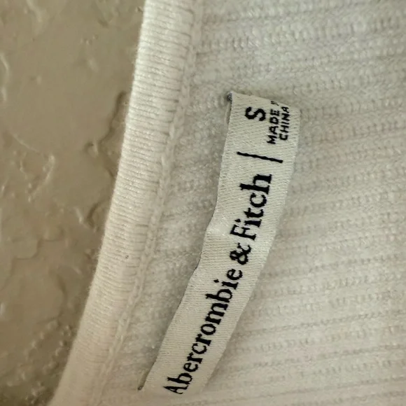 Abercrombie & Fitch White Ribbed Bodysuit - Picture 4 of 4